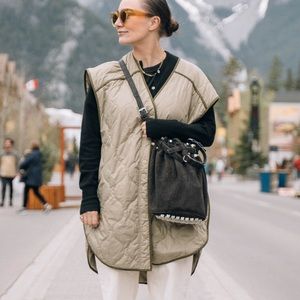 Alexander Wang Suede Diego Bucket Bag (swipe to see on)